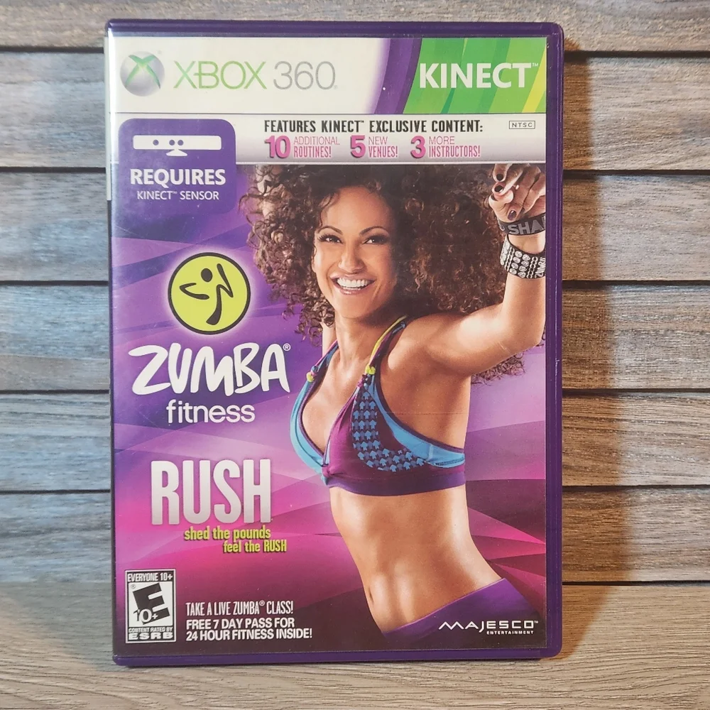 🔥 Zumba Fitness Rush Xbox 360 exercise video game Kinect